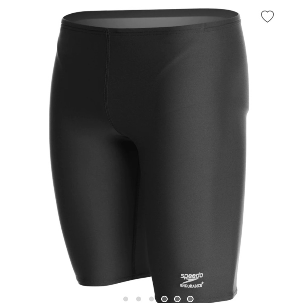 Speedo Men's 32 Swimsuit Jammer Endurance + Solid Black